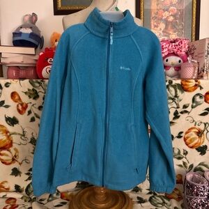 Blue fleece jacket